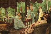 James Tissot In the Conservatory (Rivals) China oil painting reproduction